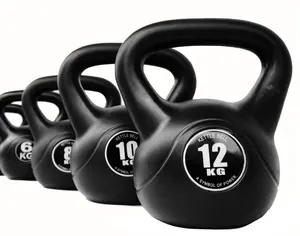 Wholesale 2kg vinyl kettle bell set cement gym competition special heavy cast iron fitness Weightlifting