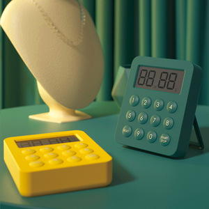 Reloj electrónico con temporizador Taylor, 12 teclas, cuenta atrás verde de lujo en amarillo vibrante para la gestión del estudio de los estudiantes - Product Image 2