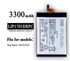 แบตเตอรี่สำหรับ Xperia 1 XZ4 J8110 J8170 J9150 J9110 SOV40 LIP1701ERPC แบตเตอรี่โทรศัพท์3330mAh - Product Image 4