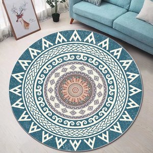 Hiện đại 3D bẫy mô hình Thảm trừu tượng Ghế mat cửa Mat tầng bảo vệ cao polyester làm cho máy tính ghế Vòng tròn phong cách - Product Image 3