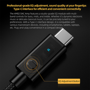 Amplificador <span class=keywords><strong>de</strong></span> <span class=keywords><strong>Auriculares</strong></span> KZ AM02 Profesional Portátil con Decodificación Digital TIPO-C <span class=keywords><strong>de</strong></span> 3.5mm y Ajuste <span class=keywords><strong>de</strong></span> <span class=keywords><strong>Sonido</strong></span> para Música y Juegos - Product Image 3