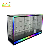 Vitrine en verre sur mesure HiKUYA, vitrine en verre, plusieurs couleurs sur la base, vitrine en verre