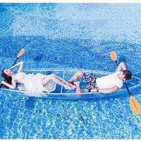 Ensemble complet de haute qualité en plastique transparent pour bord de mer, avec fond transparent