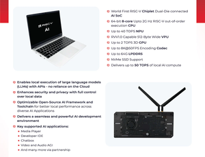 Carte de développement <span class=keywords><strong>PC</strong></span> IA DC-ROMA RISC-V, carte mère RISC-V, framework II, 64 bits, 8 cœurs, 2,0 GHz, processeur SiFive P550 - Product Image 3