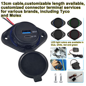 Chargeur USB double port à montage en surface pour <span class=keywords><strong>camping</strong></span>-<span class=keywords><strong>car</strong></span> et bus, IP65, 12/24 V, charge rapide, avec ports USB-A et USB-C QC 5V 3.1A - Product Image 5