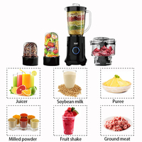 400W Hoge Snelheid Blender Variabele Snelheid Multifunctionele Sapcentrifuge Blender Plastic 800ml Capaciteit voor Huishoudelijk en Buitengebruik
