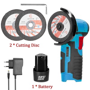 BNMJ 12V Portable Brushless Cordless 3 Inch <b>Mini</b> Multifunctional Angle DIY Power Tools Lithium Battery 5.0AH Stainless <b>Mini</b> Angl - Product Image 1