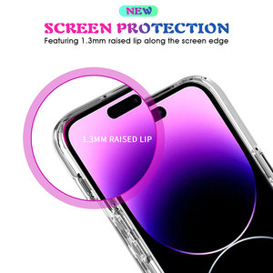 Para <span class=keywords><strong>iPhone</strong></span> 15 Pro Max Clear Case, Slim Fit 2 en 1 Hard PC Backplane Soft TPU Bumper Funda de teléfono a prueba de golpes para <span class=keywords><strong>iPhone</strong></span> 15 Pro Max - Product Image 4