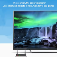 SYONG Extendeur HDMI sans fil 4K KVM sur IP pour diffusion vidéo 200m 5G, Émetteur et récepteur vidéo HDMI sans fil avec USB