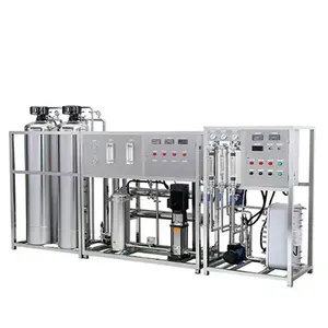 1000LPH système de traitement de l'eau ultra pur RO EDI Machine à eau désionisée 1T RO + système EDI pour l'utilisation du traitement de l'eau industrielle - Product Image 1