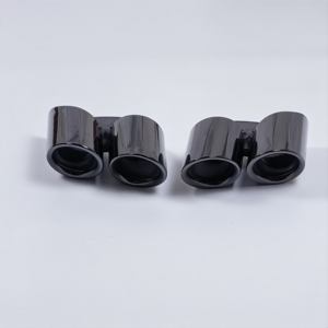 Car <strong>Accessories</strong> Exhaust Pipe for <strong>Porsche</strong> Panamera 2014-2016 Muffler Tips Black Tailpipe Exhaust System - Product Image 3