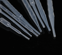 Pipettes en plastique jetables avec graduations, pailles en plastique, pipettes en plastique de 1 ml, 2 ml, 3 ml, 5 ml