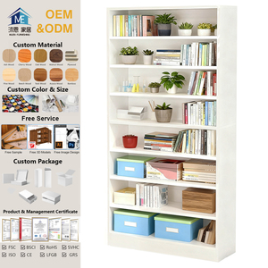 키가 큰 흰색 9 단 독립형 분리형 신발 캐비닛 40-45 쌍 용량 입구 용 헤비 듀티 오픈 우드 스토리지 랙 - Product Image 1