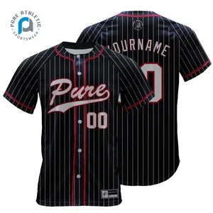 PURE High Quality Cheap Custom Wholesale Classic Sublimation Club Team Youth Adult Baseball Jersey Shirts Wear
