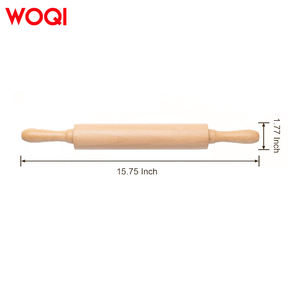 دبوس لف منزلي خشبي عالي الجودة مخصص من WOQI ، دبوس لف خشبي لأدوات الخبز والمعجنات - Product Image 2