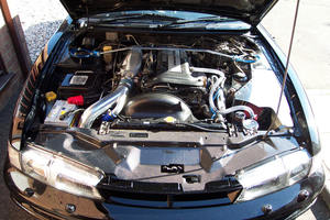 Panel de refrigeración para coche Nissan S14 Early, Material de fibra de carbono - Product Image 2