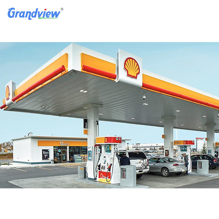 最先端のガソリンスタンド用のキャノピー看板ソリューションでビジネス