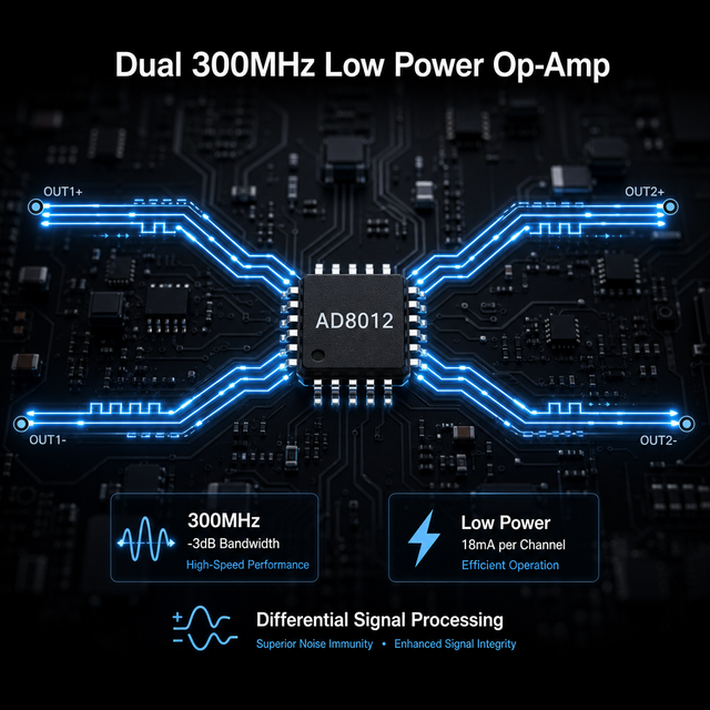 AD8008ARZ Operational Amplifier-Instrumentation Use IC OPAMP