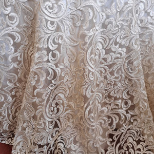 AFFINITY Custom Made Home Textile Dentelle <span class=keywords><strong>Nappe</strong></span> Mode Broderie Tulle Dentelle Tissu pour Dentelle Robe Européenne - Product Image 2