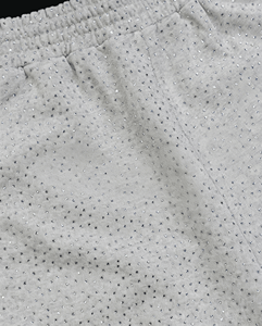 Shorts Oversize de Algodón Pesado con Gráficos de Cristales y Pedrería, Estilo Urbano para Hombre, Verano, Vintage, Envío Rápido en 5 Días - Product Image 3
