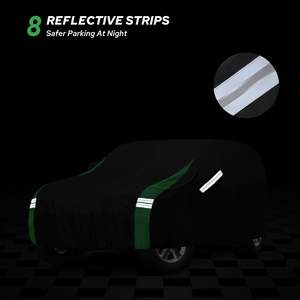 Housse <span class=keywords><strong>de</strong></span> <span class=keywords><strong>protection</strong></span> intégrale imperméable pour voiture, personnalisée, à deux portes, avec fermeture éclair côté conducteur, pour Jeep Wrangler, <span class=keywords><strong>protection</strong></span> UV à 90 % - Product Image 6