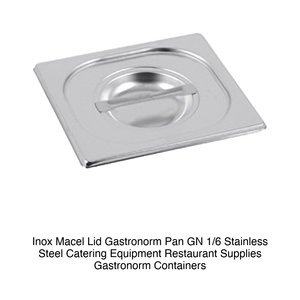Tapa para Recipiente de Alimentos GN 1/6 de Acero Inoxidable, Inox, Macel - Product Image 2