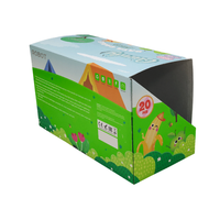 Boîte de présentation sur comptoir personnalisée avec en-tête pop-up en carton pour les produits de vente au détail, tels que les bonbons et les snacks