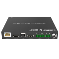 Conmutador de Presentación HDMI/USB-C 4K60 5x1 sin Interrupciones con HDBaseT 3.0, Alcance de 70m para Salas de Reuniones