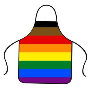 Designed for Rainbow (Original Design) <strong>Pride</strong> Apron Reusable Polyester Fan Gift for Home <strong>Kitchen</strong> Cleaning Unique Kit - Product Image 2