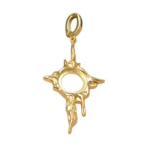 WENCHI Mabei S925 Soporte para Colgante de Sol de Plata, Irregular de 9.9-10.1mm, para Fabricación de Collares JG6102 - Product Image 4