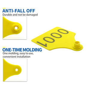 आसान अनुप्रयोग के लिए मवेशियों के लिए HED-ET114 कान टैग गाय कान के टैग कस्टम कान टैग - Product Image 4