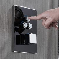 Ensemble de douche thermostatique pour salle de bain, mitigeur de bain cascade et pluie, mural, certifié CE, personnalisable, vente en gros usine