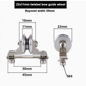 Poulie en cuivre torsadée à fils entrelacés, largeur 30 mm, 22*11 mm avec support et bloc de contrepoids - Product Image 5