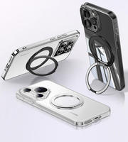Étui de téléphone portable universel magnétique en métal pour iPhone Samsung, support pliable, accessoires pour téléphone portable, support de sécurité