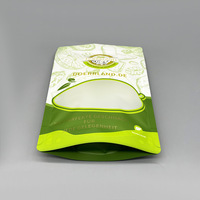Sachet Doypack Personnalisé Imprimé Qualité Alimentaire Refermable avec Fenêtre Transparente pour Noix, Sac Plastique Anti-Humidité