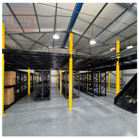 Système de rayonnage de stockage d'entrepôt sur plateforme de mezzanine en métal de qualité industrielle