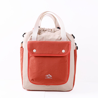 Sac fourre-tout en tissu Ripstop pour femmes, sac à bandoulière quotidien avec cordon de serrage pour les courses et les trajets en extérieur