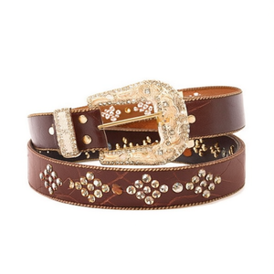 Cintura in Pelle 3.8*105CM con Strass, Cintura Moda Donna - Product Image 2