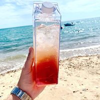 Bouteille d'eau en plastique transparente réutilisable 2023, très vendue, avec processus de polissage, pour le camping, capacité 500 ml