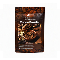 Sachets Doypack Personnalisés en Aluminium Mat Imprimé avec Fermeture Zip Refermable pour Poudre de Cacao – Sacs Mylar