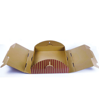 Individuell Bedruckte Pizzakartons Faltbare Takeaway-Wellpappe Lebensmittelechte Pizza-Verpackungskartons mit Griff