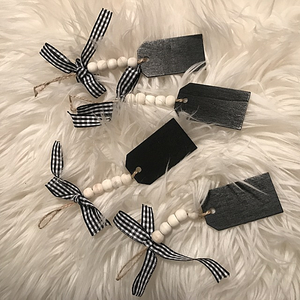 Linda Casa de Campo de Navidad Etiqueta de madera <span class=keywords><strong>para</strong></span> la media de Navidad Signo Decoraciones - Product Image 1