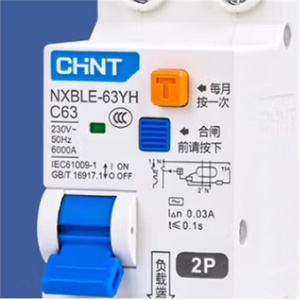 Disjoncteur différentiel intelligent Chint RCBO 25A <span class=keywords><strong>30mA</strong></span> 2P 4 pôles de haute qualité 4P Mini Chnt 32A NXBLE - Product Image 5