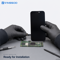 Écran OLED souple complet pour iPhone 15 Pro avec adaptateur de réparation et garantie d'un an