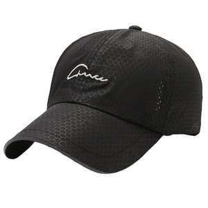 Outdoor Sun Protection Unisex Summer Mesh 6-Panel Adjustable Baseball <b>Cap</b> Alphanumeric Text Pattern <b>Quick</b>-<b>Dry</b> Casual All-Match - Product Image 1