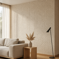 Revêtement mural extérieur en pierre flexible tissée en chanvre MCM, ultra-fin 2-3 mm, ignifuge, imperméable, écologique, certifié CE