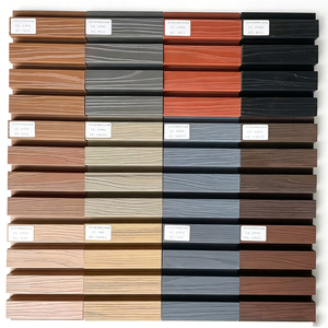 Revêtement extérieur WPC sans <span class=keywords><strong>peinture</strong></span>, facile à nettoyer, vente en gros, MOQ compétitif, panneau mural WPC extérieur - Product Image 4
