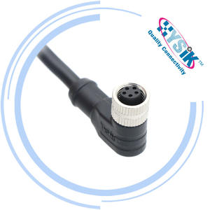 Kabel Konektor Lurus Jantan 5 Pin B-Coded M8 dengan Keyway Terbalik - Product Image 4