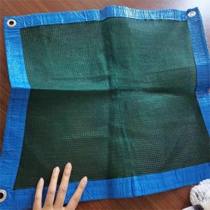 Trung Quốc Nhà sản xuất 4x8m màu xanh lá cây HDPE Mono <span class=keywords><strong>Olive</strong></span> <span class=keywords><strong>Net</strong></span> thu hoạch bảo vệ <span class=keywords><strong>net</strong></span> với gia cố cạnh - Product Image 4