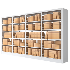 Estantería Metálica Moderna para Biblioteca Escolar, 5 Niveles, Independiente, Resistente, Venta Directa de Fábrica - Product Image 1